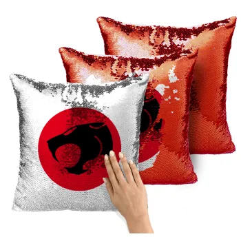 Thundercats, Μαξιλάρι καναπέ Μαγικό Κόκκινο με πούλιες 40x40cm περιέχεται το γέμισμα