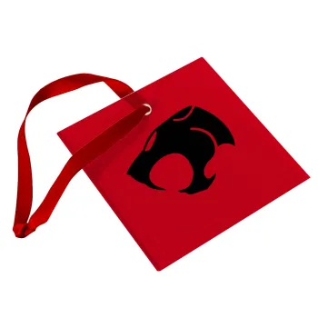 Thundercats, Christmas ornament, glass square ornament 9x9cm