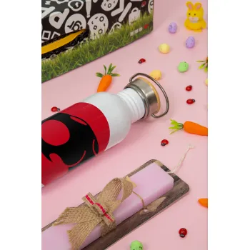 Thundercats, Πασχαλινή Λαμπάδα με παγούρι μεταλλικό (620ml, stainless steel) & κερί αρωματικό πλακέ (30cm) (ΡΟΖ)