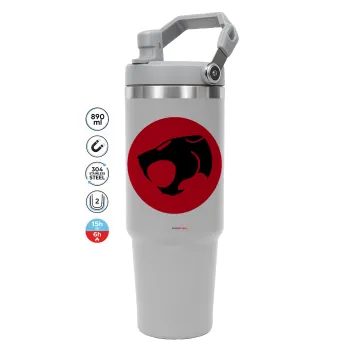 Thundercats, ΓΚΡΙ χρώματος Θερμός Ανοξείδωτο 890ml (30oz) με χερούλι