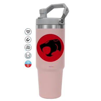 Thundercats, ΡΟΖ χρώματος Θερμός Ανοξείδωτο 890ml (30oz) με χερούλι