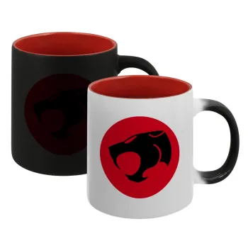 Thundercats, Κούπα Μαγική εσωτερικό κόκκινο, κεραμική, 330ml που αλλάζει χρώμα με το ζεστό ρόφημα