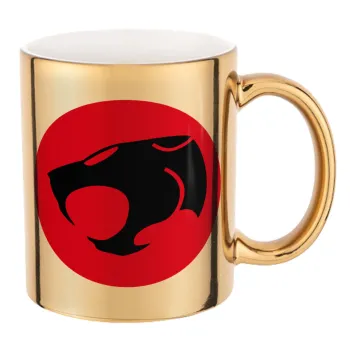Thundercats, Mug ceramic, gold mirror, 330ml