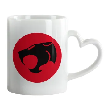 Thundercats, Κούπα καρδιά χερούλι λευκή, κεραμική, 330ml