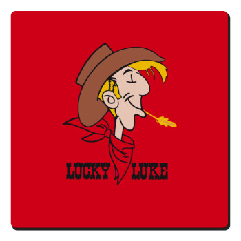 Lucky Luke, Τετράγωνο μαγνητάκι ξύλινο 6x6cm