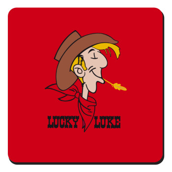 Lucky Luke, Τετράγωνο μαγνητάκι ξύλινο 9x9cm