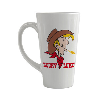 Lucky Luke, Κούπα κωνική Latte Μεγάλη, κεραμική, 450ml