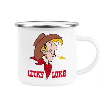 Lucky Luke, Κούπα Μεταλλική εμαγιέ λευκη 360ml