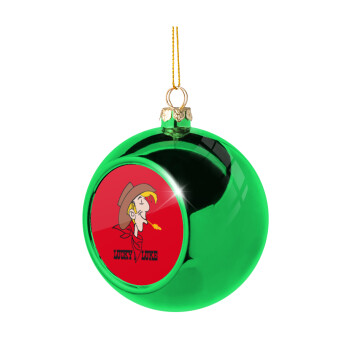 Lucky Luke, Χριστουγεννιάτικη μπάλα δένδρου Πράσινη 8cm