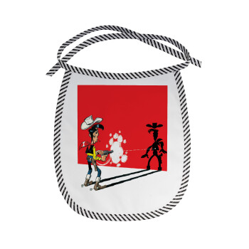 Λούκυ Λουκ σκιές, Σαλιάρα μωρού αλέκιαστη με κορδόνι Μαύρη