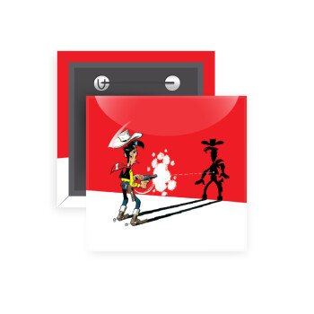 Lucky Luke shadows, Κονκάρδα παραμάνα τετράγωνη 5x5cm