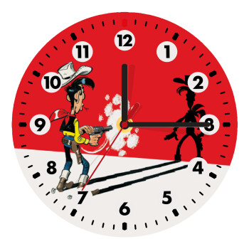 Lucky Luke shadows, Wooden wall clock (20cm)