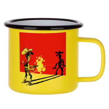 Lucky Luke shadows, Metallic enamel MATT Yellow cup 360ml