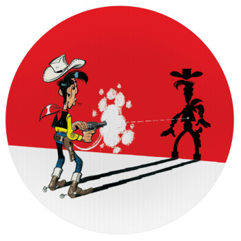 Lucky Luke shadows, Mousepad Round 20cm