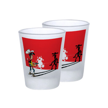 Lucky Luke shadows, Σφηνοπότηρα γυάλινα 45ml του πάγου (2 τεμάχια)