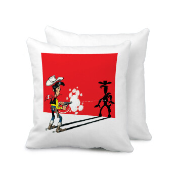 Lucky Luke shadows, Sofa cushion 40x40cm includes filling