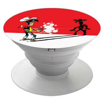 Lucky Luke shadows, Phone Holders Stand  White Hand-held Mobile Phone Holder