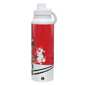 Λούκυ Λουκ σκιές, Θερμός 1L Ανοξείδωτο με Βάση Κινητού & Διπλά Τοιχώματα