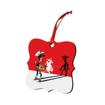 Λούκυ Λουκ σκιές, Στολίδι Χριστουγεννιάτικο στολίδι polygon ξύλινο 7.5cm