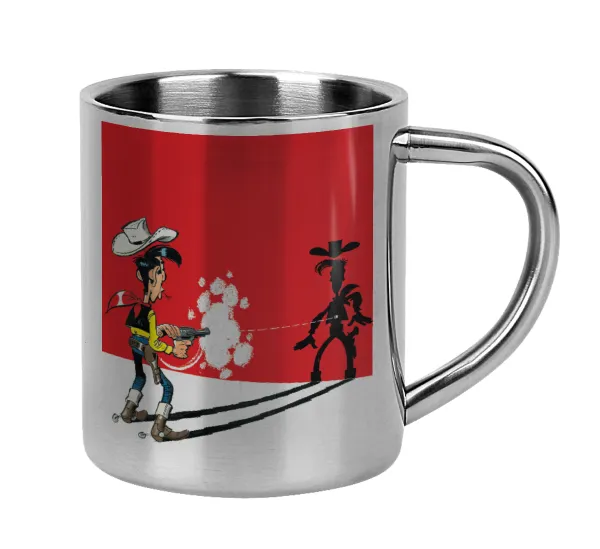 Lucky Luke shadows — Mug Stainless steel double wall 300ml