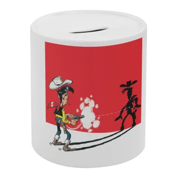 Lucky Luke shadows, Κουμπαράς πορσελάνης με τάπα