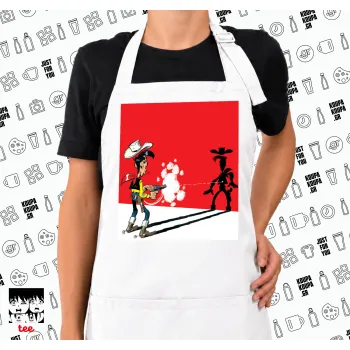 Λούκυ Λουκ σκιές, Ποδιά μακριά Σεφ ολόσωμη με τσέπες white (ΕΝΗΛΙΚΩΝ)