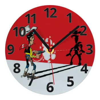 Lucky Luke shadows, Ρολόι τοίχου γυάλινο (20cm)