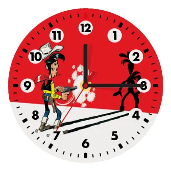 Lucky Luke shadows, Wooden wall clock (20cm)