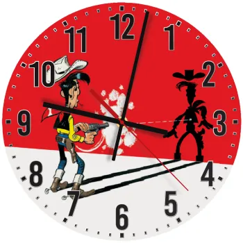 Lucky Luke shadows, Ρολόι τοίχου ξύλινο (30cm)