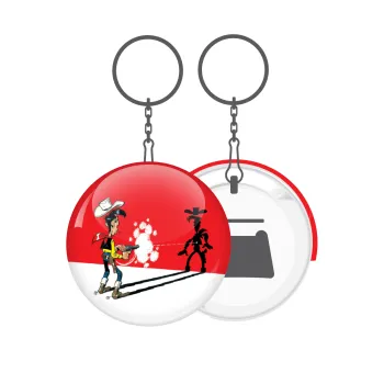 Lucky Luke shadows, Μπρελόκ μεταλλικό 5cm με ανοιχτήρι