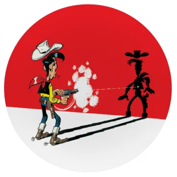 Lucky Luke shadows, Mousepad Round 20cm