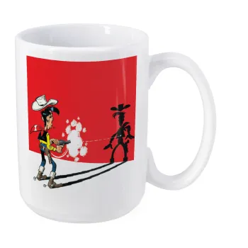 Lucky Luke shadows, Κούπα Mega, κεραμική, 450ml