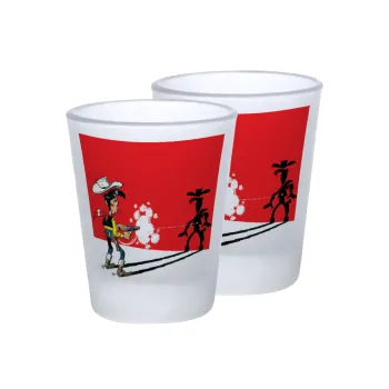 Lucky Luke shadows, Σφηνοπότηρα γυάλινα 45ml του πάγου (2 τεμάχια)