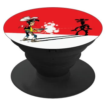 Lucky Luke shadows, Phone Holders Stand  Black Hand-held Mobile Phone Holder