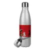 Metallic Glitter Silver Thermos Flask (Stainless steel), double-walled, 500ml