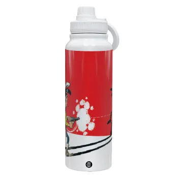 Λούκυ Λουκ σκιές, Θερμός 1L Ανοξείδωτο με Βάση Κινητού & Διπλά Τοιχώματα