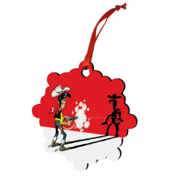 Λούκυ Λουκ σκιές, Στολίδι Χριστουγεννιάτικο στολίδι snowflake ξύλινο 7.5cm