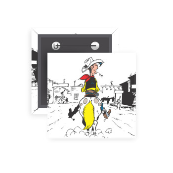 Lucky Luke comic, Κονκάρδα παραμάνα τετράγωνη 5x5cm