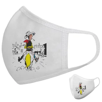 Λούκυ Λουκ comic, Μάσκα υφασμάτινη υψηλής άνεσης παιδική (Δώρο πλαστική θήκη)