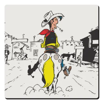 Λούκυ Λουκ comic, Τετράγωνο μαγνητάκι ξύλινο 6x6cm