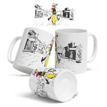 Λούκυ Λουκ comic, Κούπα, κεραμική, 330ml