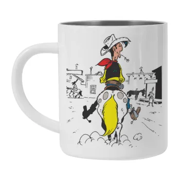 Lucky Luke comic, Mug Stainless steel double wall 300ml