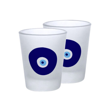 Χάντρα γαλαζιά, Σφηνοπότηρα γυάλινα 45ml του πάγου (2 τεμάχια)