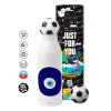 Soccer Metal mug thermos, double wall, 550ml