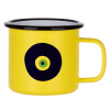 Metallic enamel MATT Yellow cup 360ml