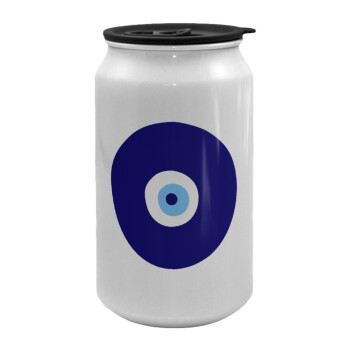 Χάντρα γαλαζιά, Κούπα ταξιδιού μεταλλική με καπάκι (tin-can) 500ml