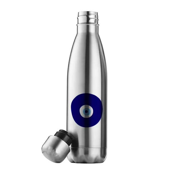 Χάντρα γαλαζιά — Inox (Stainless steel) double-walled metal mug, 500ml