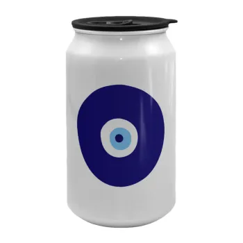 Χάντρα γαλαζιά, Κούπα ταξιδιού μεταλλική με καπάκι (tin-can) 500ml