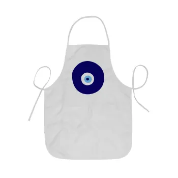 Χάντρα γαλαζιά, Ποδιά Σεφ ολόσωμη κοντή  Παιδική (44x62cm)