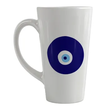 Χάντρα γαλαζιά, Κούπα κωνική Latte Μεγάλη, κεραμική, 450ml